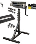 19 Inch Plate Bead Roller Kit For Metal Fabrication With 360 Degree Swivel Stand, Integrated Die Storage, Handles Up To 38 Inches Wide