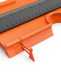 Close-up of Contour Gauge Set 10 Inch and 6 Inch With Engraved Not Fade Scale Locking Profile Tool Duplicator in durable ABS plastic