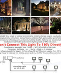 Cool White 10W LED Flood Light Outdoor IP65 Waterproof Security Landscape Lamp for yard garden street low voltage 800LM use