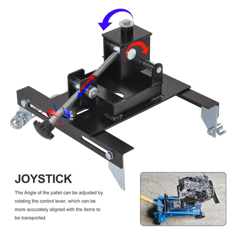 Transmission Jack Adapter For Cars And Trucks Converts Hydraulic Floor Jacks To A 1100 Pound Capacity Gearbox Removal Rig With A One And One Fifth Inch Removable Saddle Shaft For Quick Engine Or Transmission Lifts