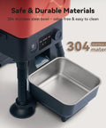 Top Tier Automatic Dog Feeder For Large Breeds With 14 Liter Capacity And Anti Blockage Design Timed Kibble Dispenser Includes Stainless Steel Bowl Plus Dual Power Supply So You Can Chill Out While Your Pupper Gets Fed Daily with durable 304 stainless steel bowl.