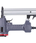Built Tough Pneumatic Brad Nailer With Low Air Consumption For Diy Woodworking Rust Resistant Magazine Side View Tool