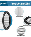 Premium Replacement Vacuum Filter For 5 Gallon Wet Dry Vacs Fits 90304 90350 90333 And Similar Models White 2 Pack High Efficiency Replacement
