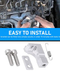 Alloy Intake Manifold Repair Bracket Kit For P2015 Code Bolt On Fix Installed on Engine with Parts Displayed OEM 03L129711E 03L129711AG 03L129086