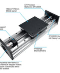 Beefy Heavy Duty Linear Stage With 550 Lb Load Capacity, 2005 Ball Screw, Double Guide Rails, Four Inch Stroke 100mm