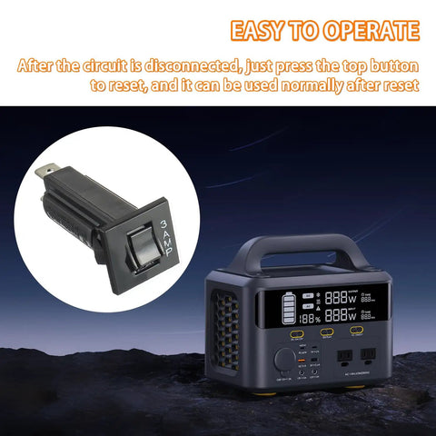 Heavy Duty Thermal Circuit Breaker Fuse For W28XQ1A3 Rapid Swap Overload Protection Switch shown with display unit in use.