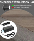 54.6 Volt Lithium Battery Charger for Jetson Haze JHAZE Series Black OB CAN BLK Replacement Fast Charge Power Adapter