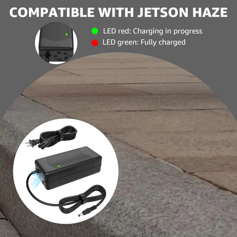 54.6 Volt Lithium Battery Charger for Jetson Haze JHAZE Series Black OB CAN BLK Replacement Fast Charge Power Adapter