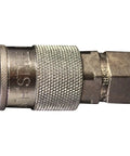 Rock Solid 1/4 Fnpt Air Coupler H Style Pneumatic Quick Connect 300 Psi Rated Zero Leak Buna N Seals Black displaying its durable design.