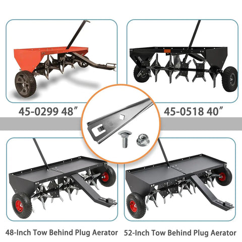 Beefy Plug Aerator Knife Replacement Kit For 40 To 52 Inch Tow Behind Lawn Aerators, Includes Four Replacement Knives And Bolts