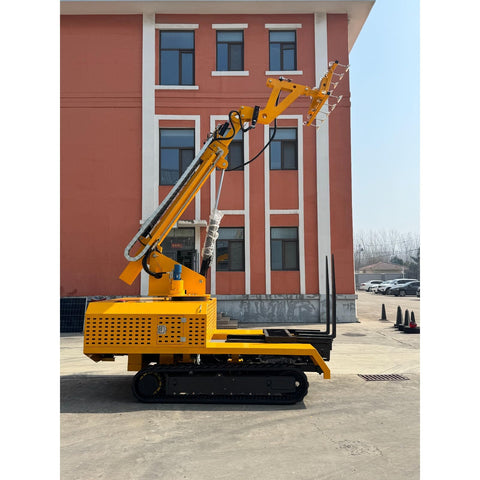 Heavy Duty 1000Kg Glass Suction Lifter With Adjustable Hydraulic Vacuum Cart For Seamless Curtain Wall Installation seen from side angle.
