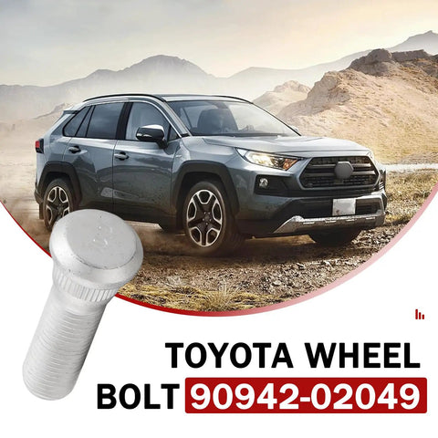 5 Pack Garage Grade Wheel Studs And Tire Lug Nuts M12 X 1.5 Extended Hub Bolts Rust Proof Auto Hardware Built Tough For No Fuss Swaps And Daily Driver Ready Silver on Toyota SUV.