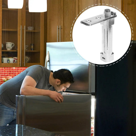 Beefed Up Heavy Duty Refrigerator Door Hinges One Piece Zinc Alloy Pivot Hinge For Fridge And Freezer Durable Metal Construction