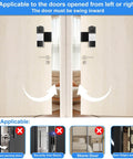 No Drill Anti Theft Doorbell Mount For Video Doorbells Compatible With Tapo Cameras on inward-swing apartment doors.