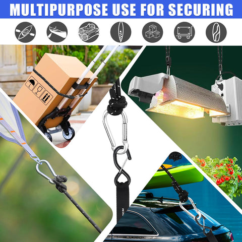 Heavy Duty Kayak Tie Down Straps Kit With Bow And Stern Loops And Easy No Knot Setup For Kayaks, Canoes, And Paddleboards On Roof Racks