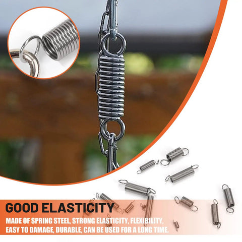 150 Piece Extension Spring Kit in 15 Sizes Stainless Steel Small Springs illustrating elasticity and durability.