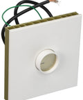 Centurion 2000 Watt Single Pole Dimmer Switch with rotary on off, beige wall plate, wiring visible, for incandescent and halogen