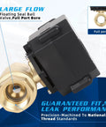 Side view of a 1 Inch Motorized Brass Ball Valve Full Port With Auto Return 2 Wire Electric Water Valve 9 24V AC DC Easy Install