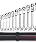 12 Piece Flexible Head Ratchet Spanner Set For Auto And Home Repairs Pro Grade Workhorse Heavy Duty Hand Tools Torque Socket Wrenches