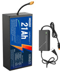 High Output 48V 21Ah LiFePO4 Battery Featuring Auto Grade Cells And A Badass Alloy Armor Shell with charger.