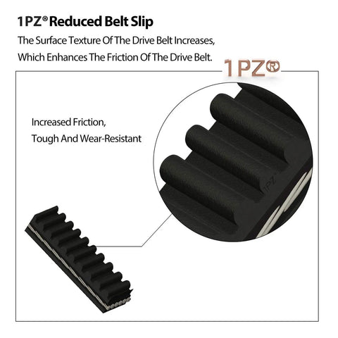 Detailed view of Go Kart Drive Belt 30 Series Replacement Pack Of 3 Replaces Manco 5959 And Comet 203589 for 5HP to 7HP karts surface texture