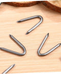 Heavy Duty Wire Mesh Staples Set For Outdoor Construction Reusable U Shaped Fence Post Staples Pro Grade Nails for fencing
