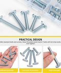 40 Pcs Tee Bolt Set 1/4-20 Thread T Slot Bolts for Woodworking Jigs and Fixtures, carbon steel zinc plated
