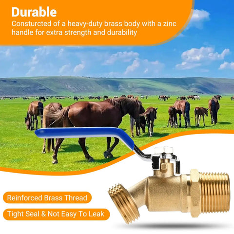 Stock Tank Plug Kit For Rubbermaid 50, 70, 100, 150 And 300 Gallon Tanks With 2 Inch Holes Replacement Drain Plug Brass Hose