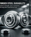 CF4 1/4 Inch Bore Rod End Bearing 1/4-28 Female Thread Right Hand Heim Joint With Jam Nuts 2 Pack Heavy Duty Precision Machined Low Friction Ideal For Hydraulic Cylinders And Industrial Machinery, forged steel rod ends