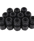 Heavy Duty 12 Pack Garden Hose Repair Kit With Quick Connect Fittings And Leakproof Sealing Pads For Irrigation Car Wash Water Pipe Extensions, black plastic connectors