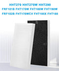 Six Pack Filter U Replacement For Honeywell HHT270 HHT270W HHT290 Humidifier Models, showing black and white filter pads