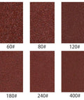 Grit sizes of Pro Grade Aluminum Oxide Sanding Belt Set For 3x21 Inch Belt Sander, 18 Belts With 3 Each Of 60, 80, 120, 180, 240, 400