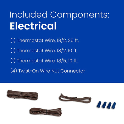 Humidifier Installation Kit for Whole Home Systems With Automatic Control, Compatible With Models 400 500 600 electrical components