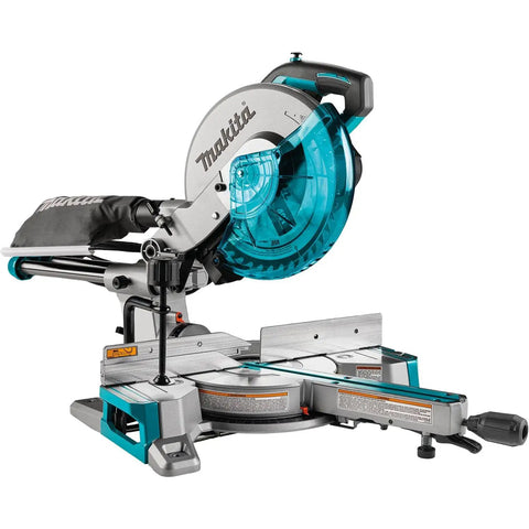 Beefy 10 Inch Slide Compound Miter Saw With 4500 RPM Direct Drive Motor Left And Right Bevels From 0 To 47 Degrees Positive Stops
