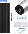4 Pack Self Adhesive Pipe Wrap Foam Tubes for Winterizing and Irrigation Systems, 1 Inch Pipes, 15.94 Inch Each, Cut to Fit
