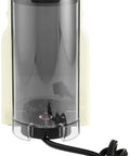 Slick Compact Espresso Machine For Your Daily Caffeine Grind, polished creamy white espresso maker with removable water tank.