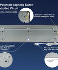 Sleek 42 Inch Black Air Curtain With 1000 Cfm High Velocity Airflow And Two Speeds For Shutting Out Chilly Drafts and Keeping Bugs Off Your Turf So Your Doorway Stays Crisp And Ready To Roll with magnetic switch circuit and power cord.