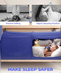 Child sleeping inside a Full Size Bed Canopy Tent For Privacy And Comfort, Dream Space Pop Up Indoor Tent With Portable Frame And Breathable Curtains on a wooden bed.