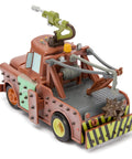 Tow Mater Remote Control Car With Crash And Rebuild Action, 2.4GHz Wireless RC Car for Kids in post-apocalyptic design, rear view