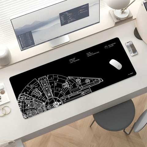 Oversized 30x12 Inch Non Slip Gaming Mouse Pad Desk Mat Black For Home Office Computers Laptops Large Keyboard Pad Wide XXL