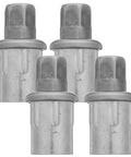 Adjustable Height Furniture Leveling Feet Set Of 4 In Stainless Steel, 1.5 Inch OD Bullet Leg Levelers for stability and support