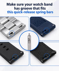 20mm Quick Release Watch Pins Kit Stainless Steel Spring Bars for Watches 20 Pack Replacement Band Pins with groove requirement