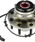 Front Wheel Bearing Hub Assembly For 1999 To 2002 Ford Excursion F250 F350 Super Duty 4wd, showing sealed bearing with wiring.
