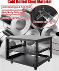 Heavy Duty Open Frame Server Rack With Smooth Rollin Wheels And No Sweat Cooling Shelves For 20U IT AV Gear, cold rolled steel build, sturdy design.