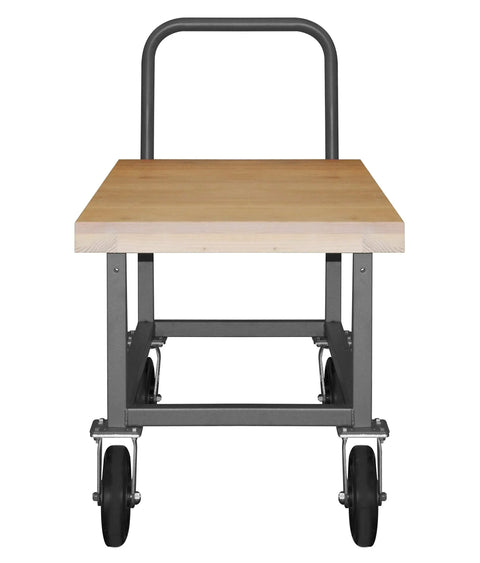 14 Gauge Steel Platform Hand Truck With Smooth Rolling Rubber Casters Spacious 30 By 63 Inch Deck Heavy Duty Utility Cart For Shop Hauling Warehouse Moves And Daily Gear Transport Built Like A Tank