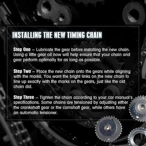 Installation guide for 3.6L Timing Chain Kit With Chain Guide Tensioner Sprocket For 2.8L 3.0L 3.6L V6 Engines No Fuss Easy Install