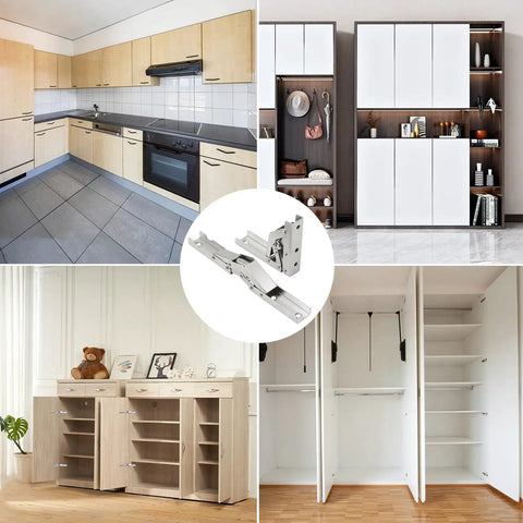 Rock Solid Nickel Plated Hidden Hinges For Cabinet Doors And Shelves Built Tough As Nails With Smooth Swing Operation Easy No Drill Install Heavy Duty Furniture Hardware 10 Pack in modern kitchen and wardrobe setups.