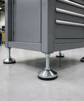 Beefy Heavy Duty Leveling Feet Set - Adjustable Leveler Legs With 3.15 Inch Base, M16 Thread, supporting a workbench