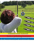 100 Grain Archery Field Points Stainless Steel Tips 5/16 Inch O Ring Assembly 12 Pack For Target Practice shown with archery target