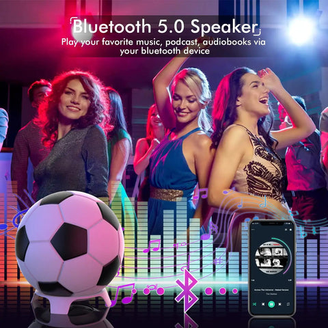 Bluetooth speaker with music-themed decor, colorful party scene, and smartphone. Galaxy Star Projector Night Light 4 In 1 With Bluetooth Speaker White Noise And App Control Aurora Sky Nebula Colorful Stars Moon Ceiling Projection For Bedroom Game Room And Adult Chill Vibe Decor.